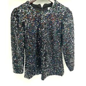 Shoshanna Black Sequin‎ Top - Size 4 NWT